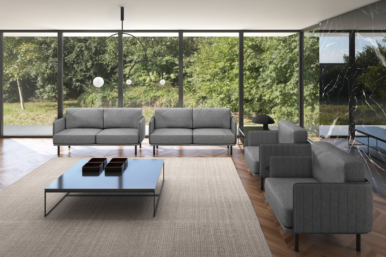FABRIZIA Confortable | Sofá OFFIHO BLACK®