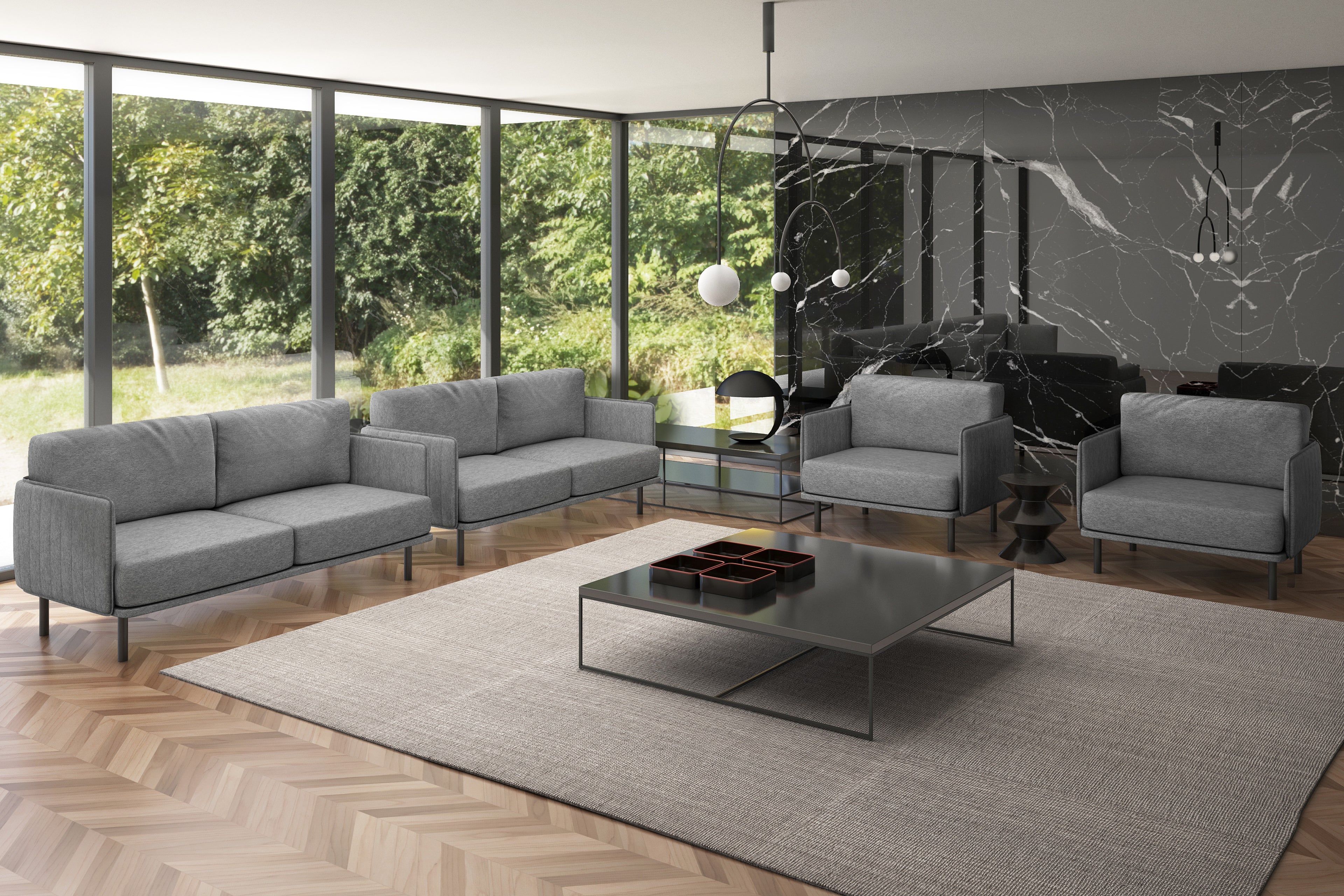 FABRIZIA Confortable | Sofá OFFIHO BLACK®