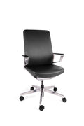 VANTO OHE-75 sillón ejecutivo en piel italiana negro mate