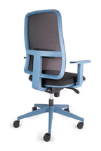 Silla BLAZE azul profundo de atras