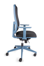 Silla BLAZE azul profundo de lado